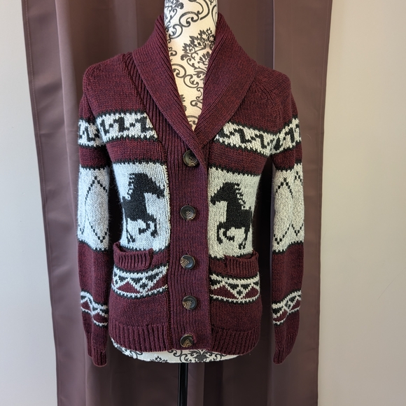 Bluenotes Sweaters - Bluenotes Maroon Knit Sweater